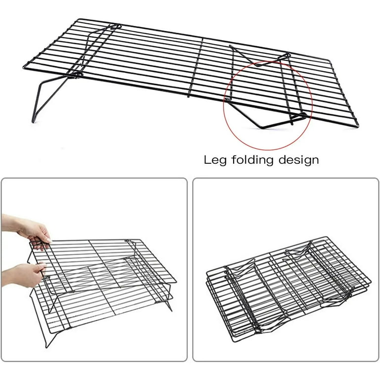 NOGIS Cooling Rack, 3-Tier Stainless Steel Stackable Baking