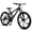 Black, variant on 26 Inch Full Suspension Mountain Bike for Men, 21 Speed Mountain Bicycle with Dual Disc Brakes, High-Carbon Steel Frame Outdoor MTB Bike for Men Adult, Black