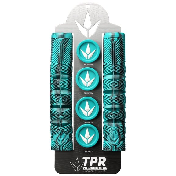 Empuñadura de Manillar Envyscooters TPR V3 Negro/Verde Turquesa