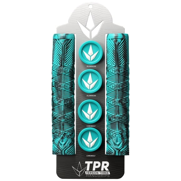Empuñadura de Manillar Envyscooters TPR V3 Negro/Verde Turquesa