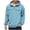 RYE1-Sky Blue, variant on LWFFDAW Men Quarter Zip Pullover Long Sleeve Comfy Casual Hoodie Fall Slim Fit Comfy Pullover Sweatshirts with Pocket