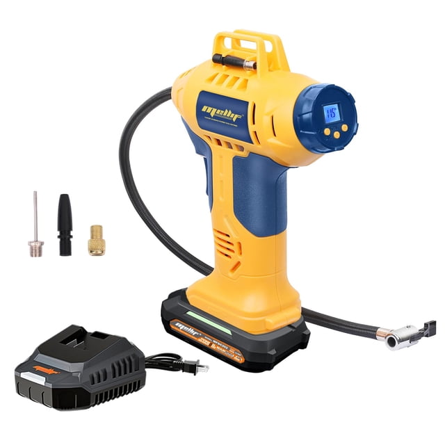 Compresor de aire inalámbrico para inflar neumáticos Mellif 160 PSI con batería
