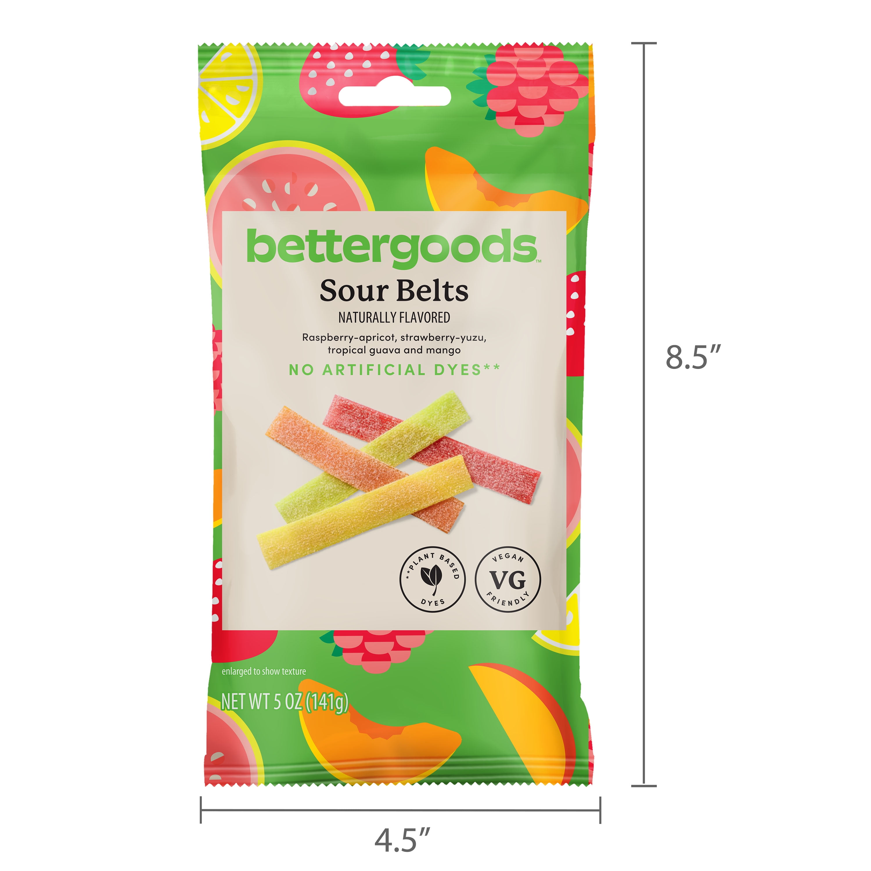 bettergoods Sour Gummy Belts, 5 oz