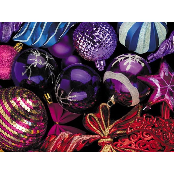 Pack of 1, Bright Baubles Wrapping Paper 30" x 833', Full Ream Roll for Holiday, Party Favor, Birthday, Event and Celebration, Made in USA