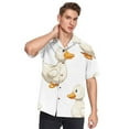 thumbnail image 5 of Ckdifva Ducks Mens Button Down Short Sleeve Shirt Casual Shirts Beach Hawaiian Shirts, 5 of 8