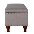 thumbnail image 4 of HomePop Large Rectangle Storage bench with Nail He, 4 of 5