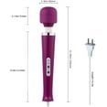 thumbnail image 5 of Godewogo Personal Wand Electric Massager with 10 Powerful Vibrations, Handheld Neck Shoulder Back Body Massager Wand Massage for Deep Muscles Pain Relief (Purple), 5 of 8