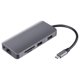 thumbnail image 1 of 9-en-1 tipo C Hub 2 USB3.0 y 1 adaptador multipuerto de puertos USB C PD 100W para computadora portátil, 1 of 6