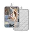 thumbnail image 2 of BZSMCE Pot Holder Oven Mitts Cooking baking Cute Squirrel Painting Creative Pattern Size:7x9.8in, 2 of 7