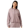thumbnail image 1 of WEAIXIMIUNG Chandails en Molleton Graphiques pour Femmes Été Automne Hiver Nouveau Sweat à Capuche Zippé Ample Style Décontracté Coupe Décontractée Veste de Sport pour les Trajets, 1 of 4