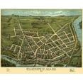 thumbnail image 2 of Bremner 14x12 White Modern Wood Framed Museum Art Print Titled - Chicopee Massachusetts - Brimner 1878, 2 of 4