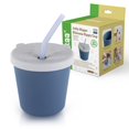 thumbnail image 1 of Vaso con pajilla para bebé Haakaa Jolly Hippo de silicona 150 ml libre de BPA, 1 of 7