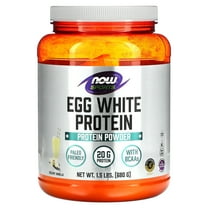 NOW Sports Eggwhite Protein Powder, Vanilla Crème, 20g Protein, 1.5 Lb