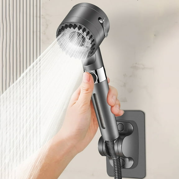 karymi Three Double Filtration Three-speed Pressurized Shower Shower Multi-functional Shower Head Bathroom Pressurized Shower Head One-click Water Stop for Bathing Today's