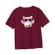 thumbnail image 5 of Camiseta para Mujer Camiseta Básica Ropa Cómoda Tops Elegantes De Manga Corta Tops De Verano para Vacaciones Compras Mochilero Oficina Rojo Yinane Camiseta para mujer, 5 of 8