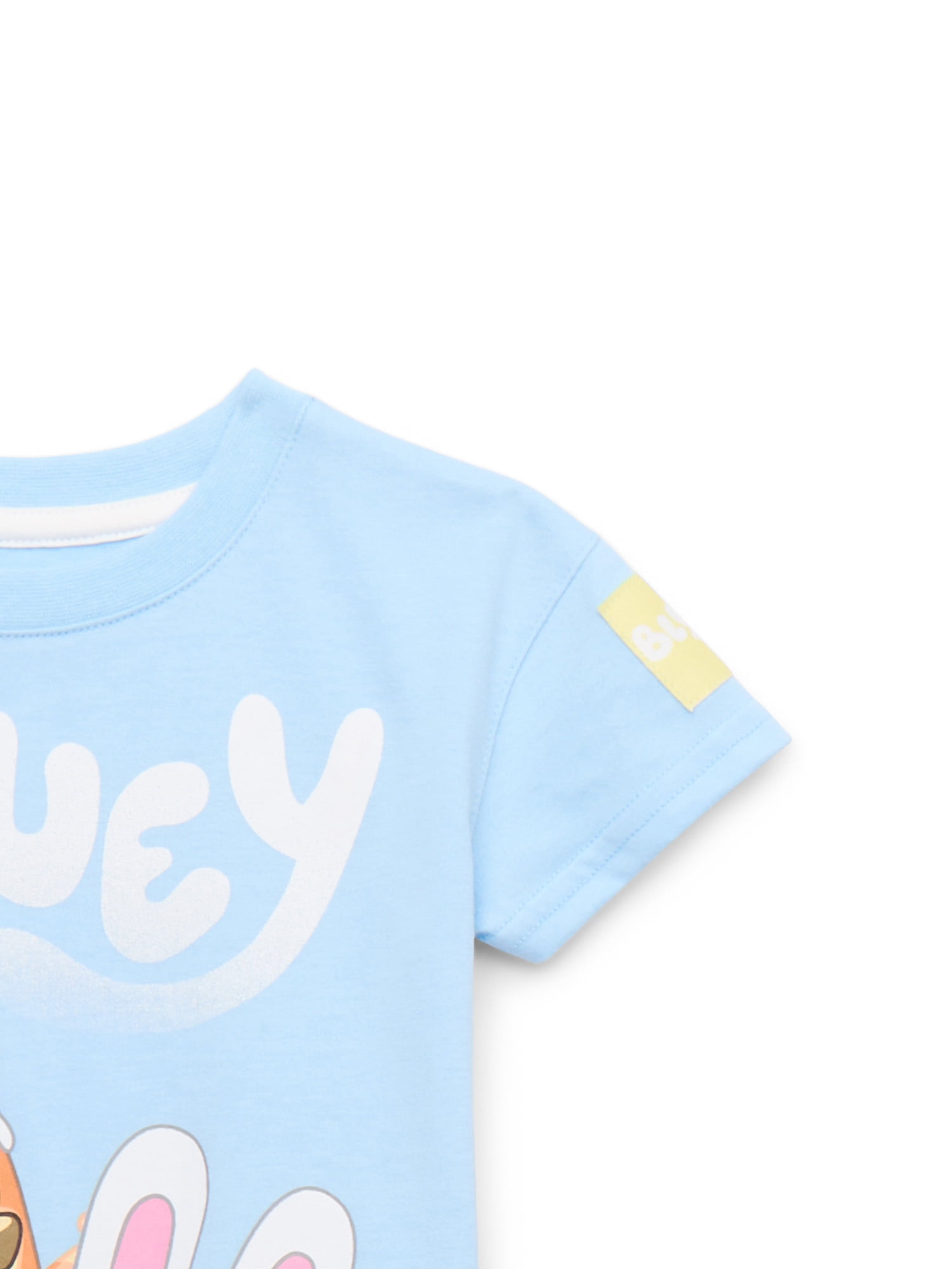 Bluey Toddler Easter Graphic Tee and Shorts Set, 2-Piece, Sizes 12M-5T