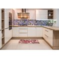 thumbnail image 6 of Ahgly Company Machine Washable Indoor Square Abstract Grapefruit Red Area Rugs, 5' Square, 6 of 7