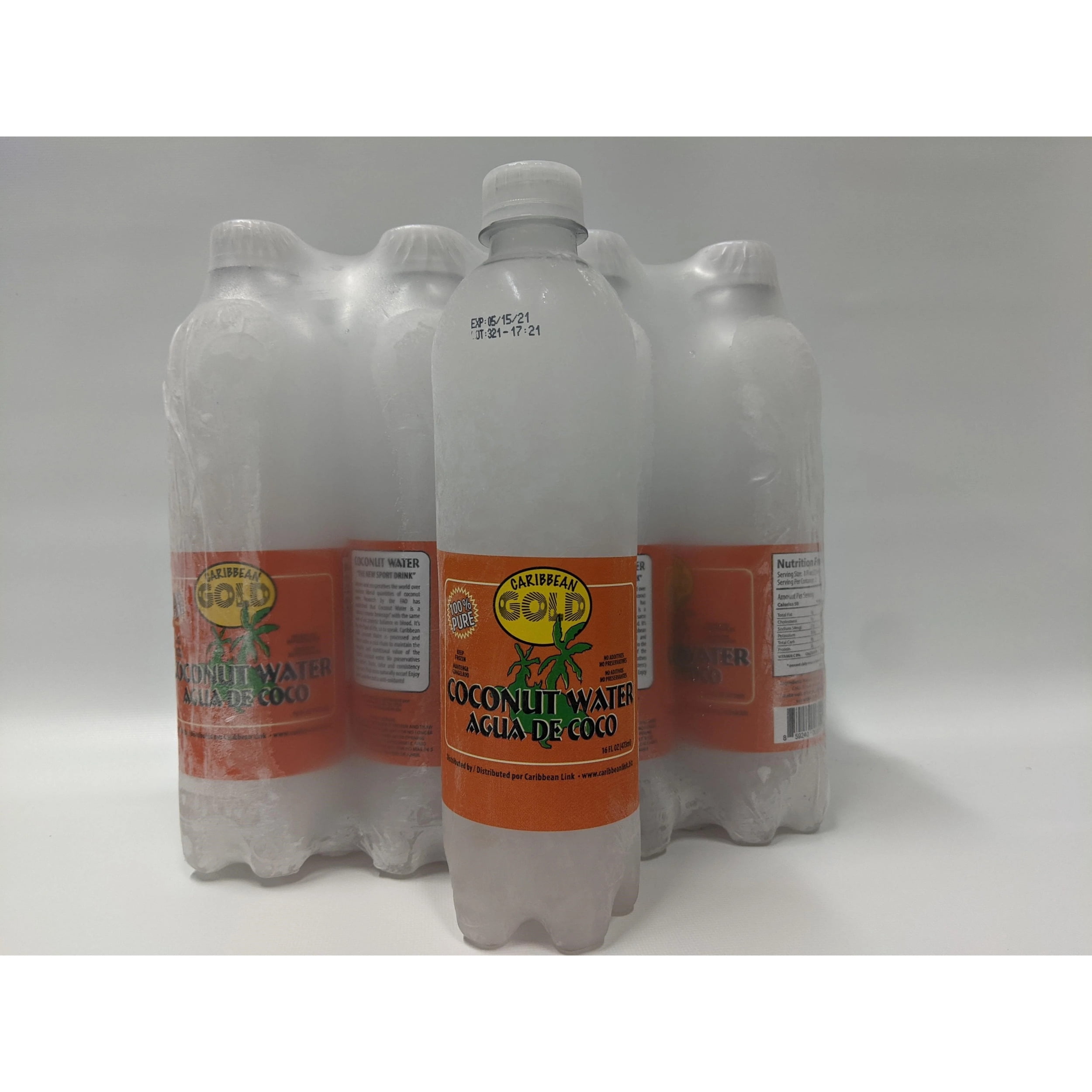 Caribbean Gold Coconut Water, PK 12