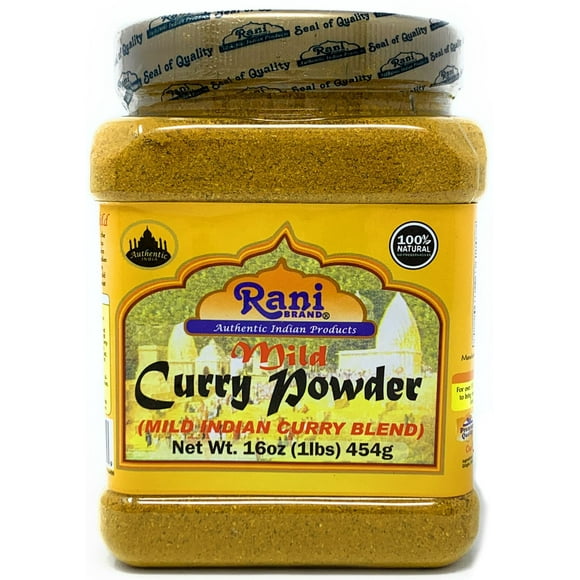 Rani Curry Powder Mild Natural 10-Spice Blend 1lb (16oz) ~ Salt Free | NO Chili or Peppers| Vegan | Gluten Friendly | Non-GMO | Indian Origin