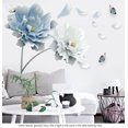thumbnail image 2 of Venta al por mayor, flor de loto, mariposa, pegatina de pared, decoración del hogar, sala de estar, TV, fondo de pared, gran papel tapiz de PVC, diseños, pegatina 3D oso de fresa Hogar, 2 of 5