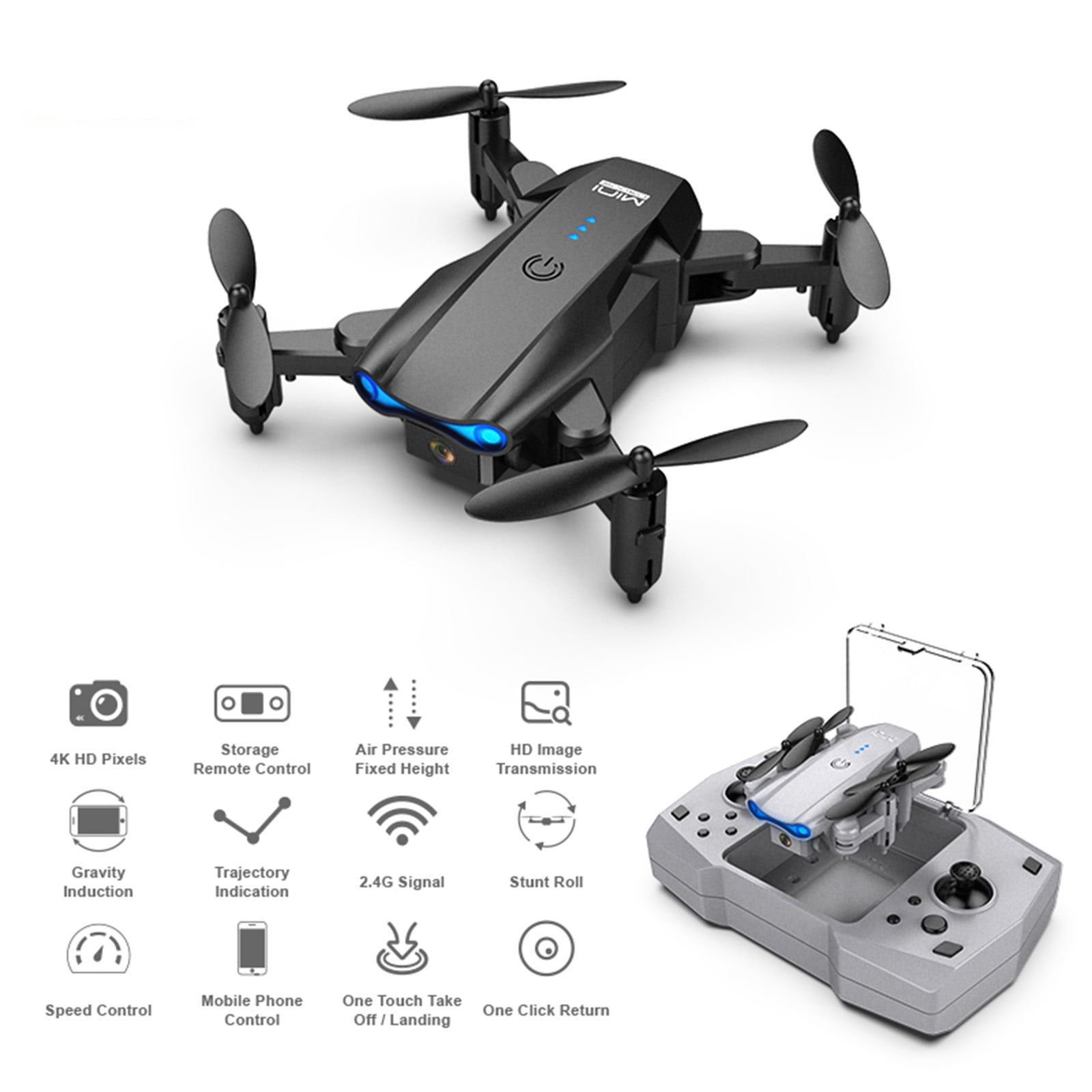 Mini Drone with Induction Mode of Gravity FPV Potensic Drone with HD Camera 