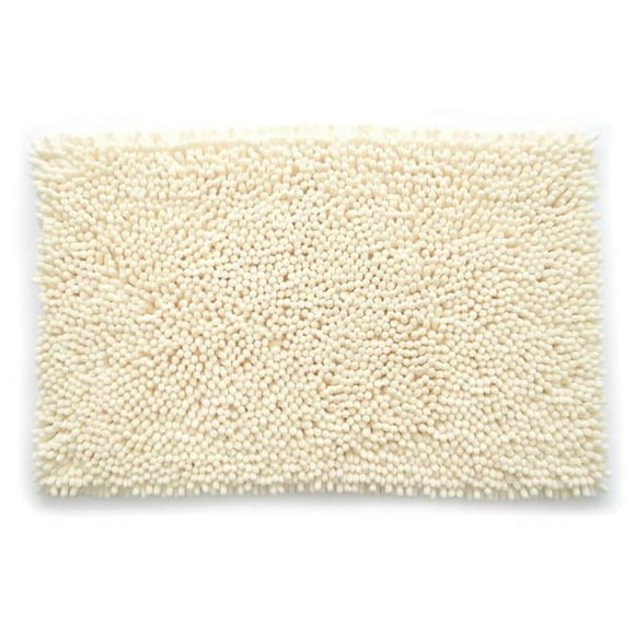 Stephan Roberts Home 34N-CHN701-12 21 x 34 in. Ultra Plush Jumbo Chenille Bath Mat - Cream