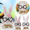 thumbnail image 2 of zhangmingg Figurine Ceramic Sculpture Cute Rabbit Desktop Ornament for Shelf Display, 2 of 6
