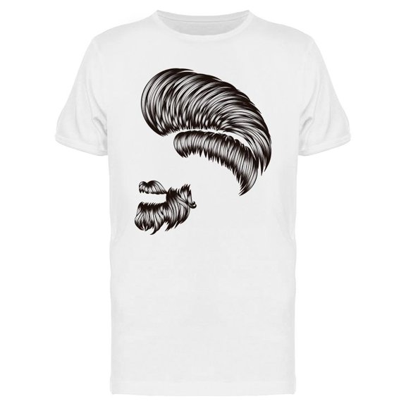 Bearded Hipster Hairstyle T-Shirt Men -Image by Shutterstock, Male Medium