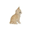 thumbnail image 2 of Décoration de Jardin Statue d'Animal Chaton Orange Inclinable Assis, 2 of 5