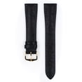 thumbnail image 2 of Hirsch Massai Ostrich Leather Watch Strap - Black - L - 20mm - Gold Buckle, 2 of 9