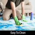 thumbnail image 5 of Junovo Luxury Velvet Shag Area Rug Modern Indoor Fluffy Rugs, Extra Comfy and Soft Carpet For Bedroom Living Room Kids Room,4'x6',Blue, 5 of 7