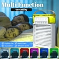 thumbnail image 5 of Portable Air Conditioner with Cooling Mist and Remote, Quiet comfort with 4 Speeds, XL 1200ml tank, Personal AC Fan with 5 Mists, 7 Night Lights, 2, 4, 6, 8H Timer, for Home, Office, White, 5 of 8