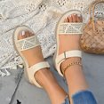thumbnail image 6 of Quaouag Wedge Sandals For Women Low: Dressy Summer Sandal - Comfortable Sandals, 6 of 7