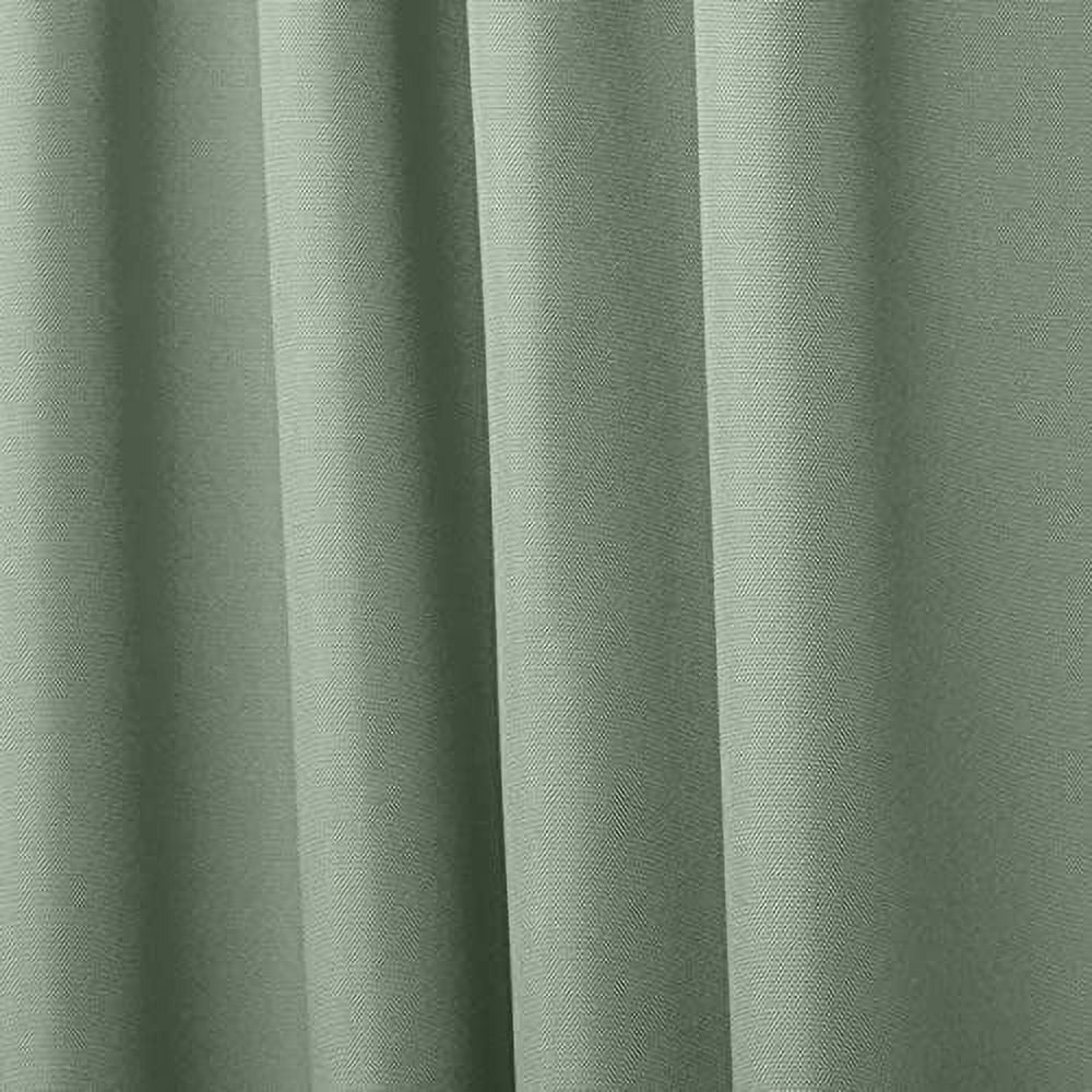 Exclusive Home Curtains Indoor/Outdoor Solid Cabana Tab Top Curtain Panel Pair, 54x108, Seafoam