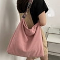 thumbnail image 4 of Women Corduroy Tote Bag Large Shoulder Hobo Bag for Women Boho Casual Handbag Purse, 4 of 8