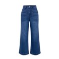 thumbnail image 5 of High Waist Wide Leg Jeans for Women Vintage Wash Casual Loose Denim Pants Loose Stretchy Long Trousers Straight Leg Denim Pants with Pockets, 5 of 9