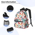 thumbnail image 3 of Pofeuu Barbecue Print Laptop Backpack Travel Canvas Backpack for School Lightweight and Comfortable Backpack College Backpack Schoolbag, 3 of 6