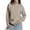 Khaki, variant on Women's Oversized Turtleneck Knit Pullover Sweater â Soft High Neck Long Sleeve with Split Hem, Loose Fit Casual Fall Winter Jumper Top