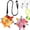 2PC-B, variant on Colorful Hanging Dog Toy with Elastic Rope, Interactive Squeaky Plush Ball for Small Medium Large Dogs, Tug and Fetch Training Toy for Indoor and Outdoor Play