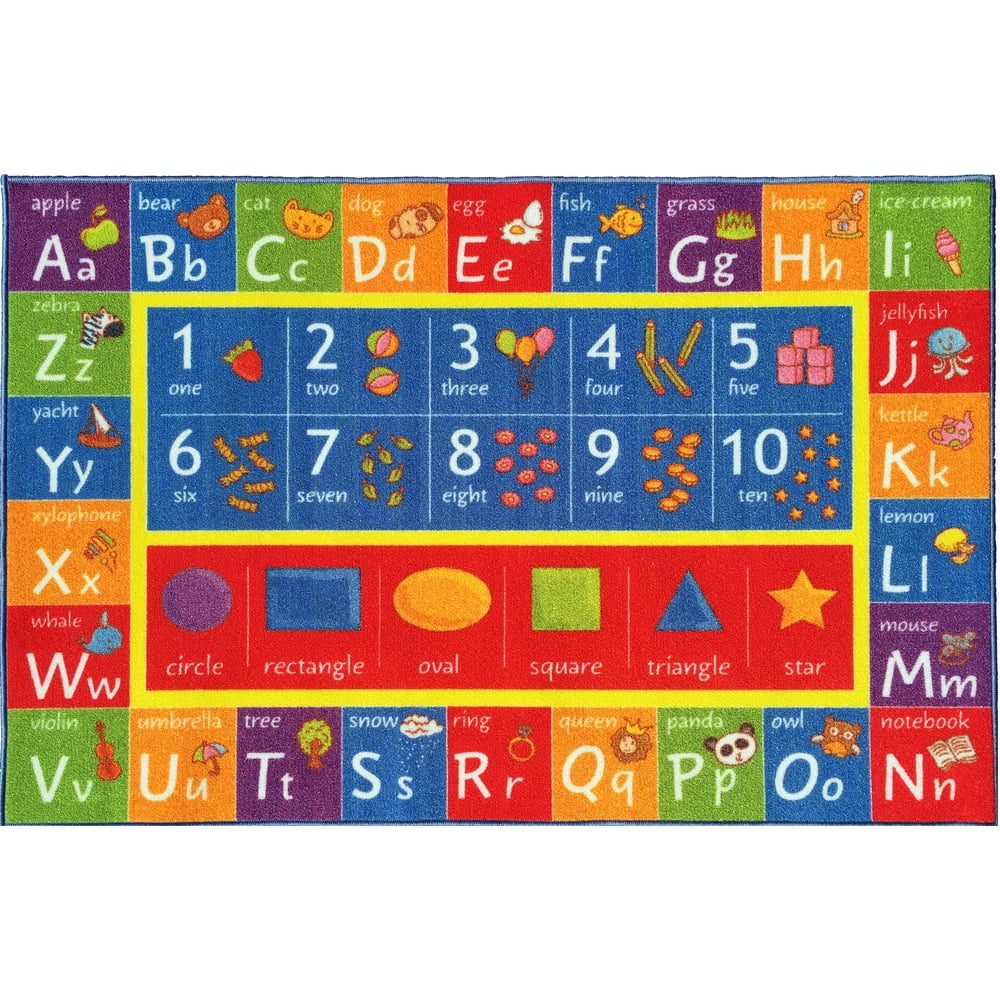 KC Cubs Playtime Collection Multicolor ABC Numbers Shapes Educational 8