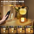 thumbnail image 3 of Lzvxtym Candle Warmer Lamp Dimmable Electric Wax Melter Lamp with Timer Adjustable Height Fragrance Warmer Lamp Decorative Wax Warmer Ambience Light for Bedroom Birthday Party, 3 of 10