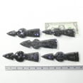 thumbnail image 3 of 5 Obsidian Ornamental Tomahawk Heads #1732  Ax Axe Hatchet, 3 of 4