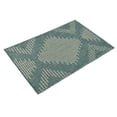 thumbnail image 4 of Unique Loom Outdoor Modern Collection Area Rug - Tambor (4' x 6' Rectangle Light Aqua/Ivory), 4 of 11