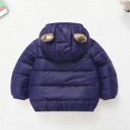 thumbnail image 3 of Toddler Winter Coats Puffer Padded Jacket Baby Boys Girls Bear Hoods Down Jacket Light Weight Infant Outerwear 1-6 Years, 3 of 4