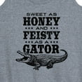 thumbnail image 3 of Instant Message - Sweet As Honey & Feisty As A Gator - Women's Racerback Tank Top, 3 of 6