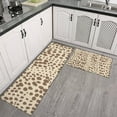 thumbnail image 2 of Beige and Brown Of Leopard Print Kitchen Rugs Sets Of 2,Anti Fatigue Kitchen Mat Rugs Non Slip Washable,Decorative Kitchen Floor Mats for Kitchen,Sink,Laundry,17"x30"+17"x47", 2 of 7