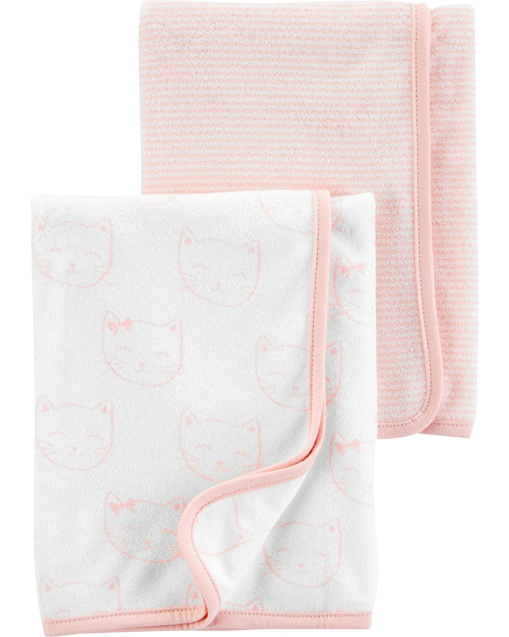 Carter's Baby Girls' 2Pack Towels, Kitty, Pink Walmart Canada
