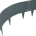thumbnail image 7 of VEVOR Steel Landscape Edging, 5-pack Steel Garden Edging Borders, 39" L x 3" H Strips, Hammer-in Edging Border, Bendable Metal Landscape Edging for Yard, Garden, Lawn, 3.15" Spike Height, Dark Gray, 7 of 7