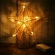 thumbnail image 2 of Estrella dorada en forma de árbol con luces LED CVHOMEDECO, 2 of 8