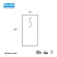 thumbnail image 4 of 12 Inch x 24 Inch Crepe Headrest Sheets with "S" Faceslit, Come in 1000 sheets per box,  For Chiropractic Exam Table or Massage Table, 4 of 4